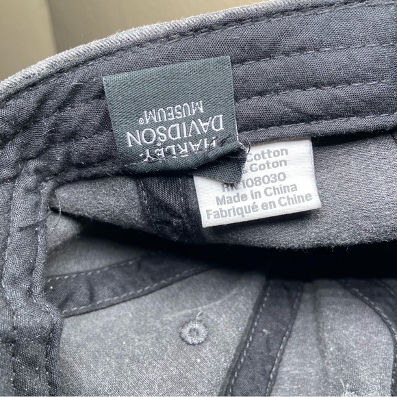 Harley Davidson Black Distressed Denim Baseball Hat from Harley Davidson Museum - Picture 3 of 5